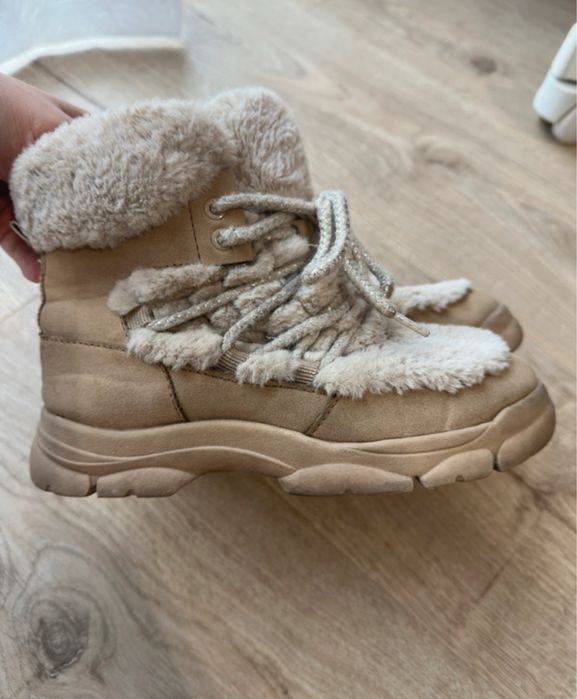 Zara kozaki 29 futerko śniegowce