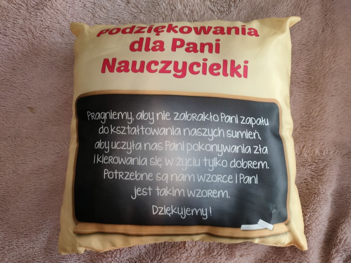 Poduszka prezent dla nauczyciela nauczycielki Likwidacja sklepu Okazja