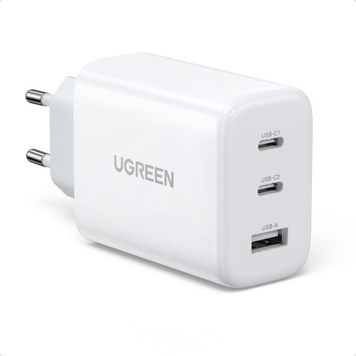 Ładowarka Sieciowa Ugreen 65W PD3.0, QC4.0+ Biała