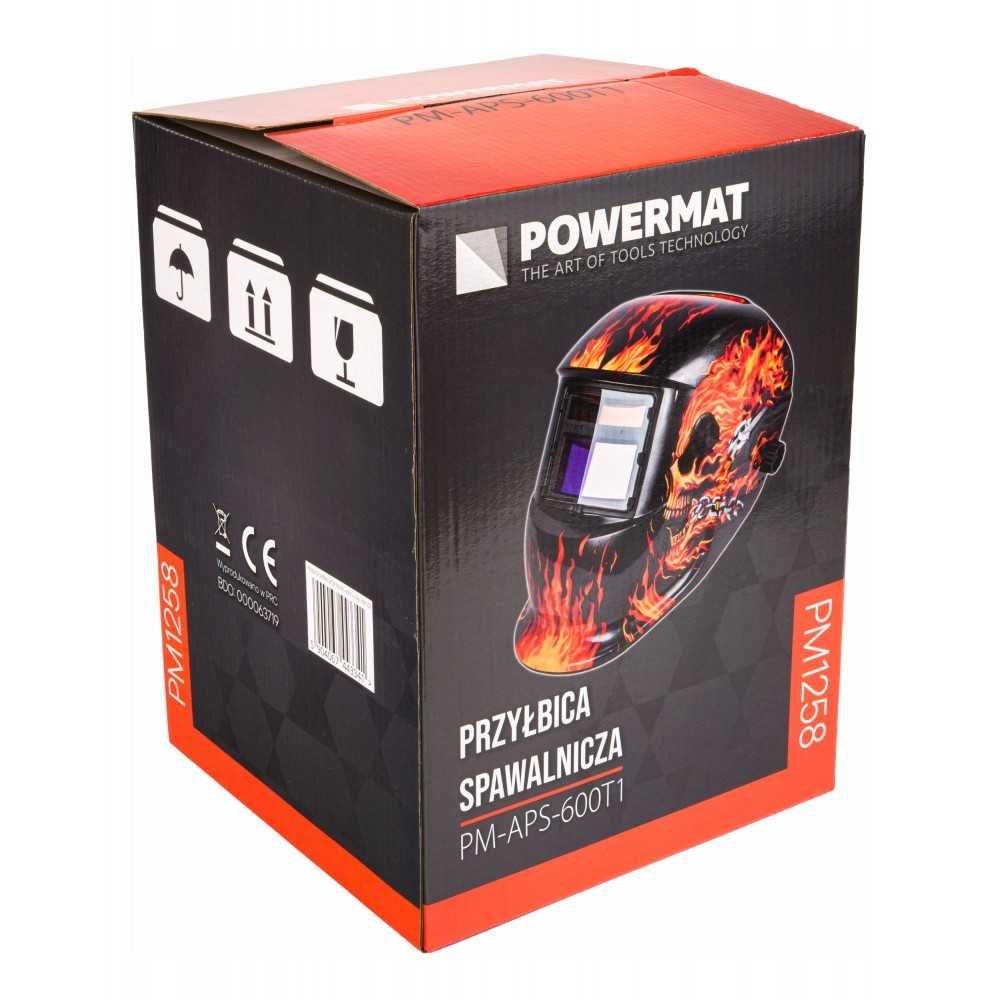 POWERMAT Samościemniająca Maska Przyłbica Spawalnicza PM-APS-600T1