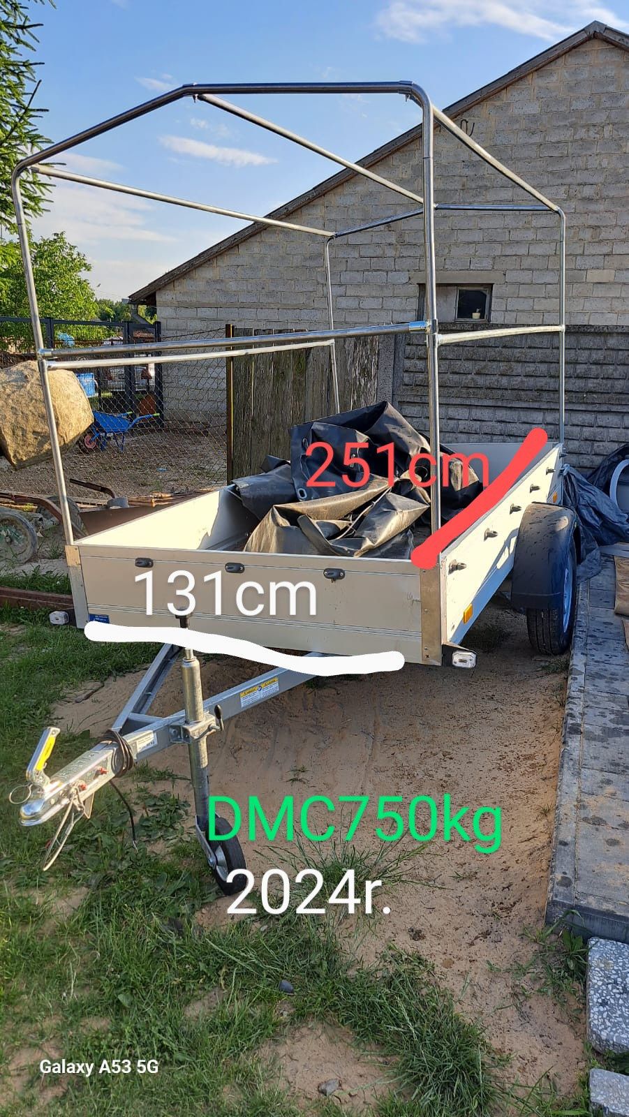 Przyczepka samochodowa 600/700/750/