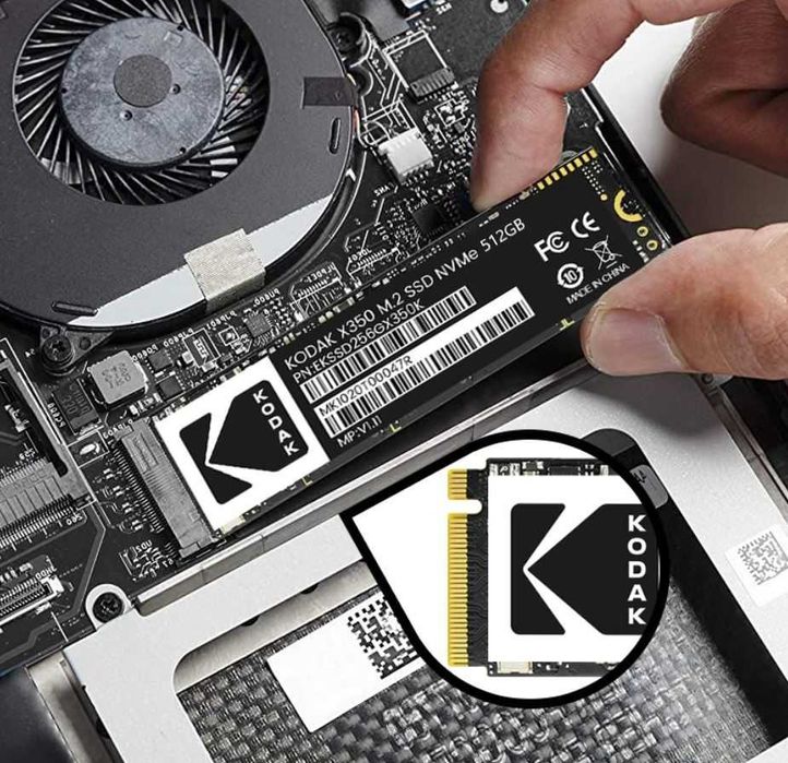 Dysk wewnętrzny SSD KODAK 512GB M.2 NVMe 2280 PCIe 3x4 SZYBKI NOWY