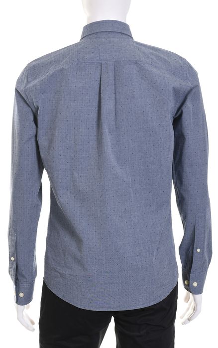 ABERCROMBIE MUSCLE stalowoniebieska koszula męska w rzucik S k 41
