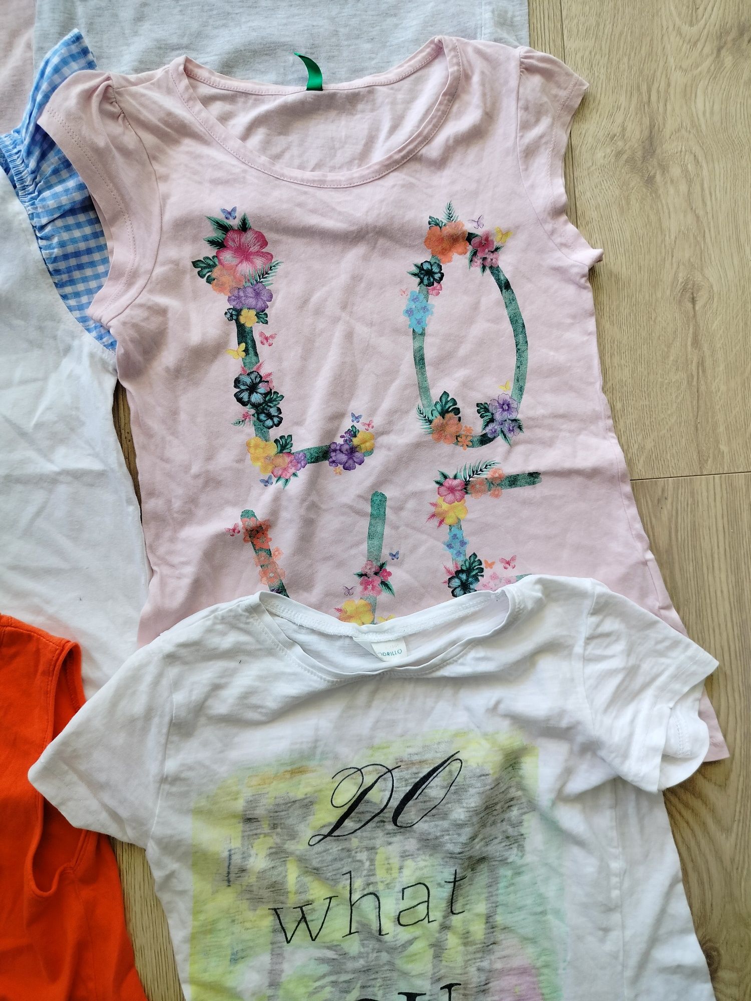 Paka t-shirt dziewczęcy topów na lato 140 firmówki Zara Reserved
