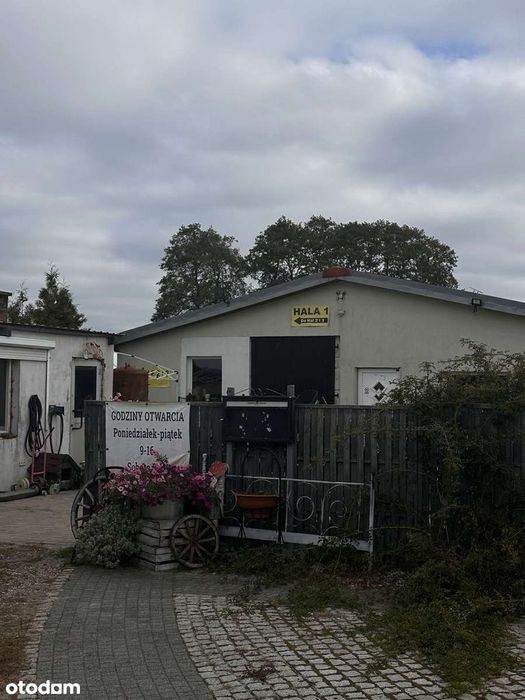 Hale magazynowo handlowe działka 0,61 ha