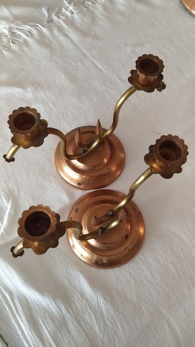 Castiçais em cobre