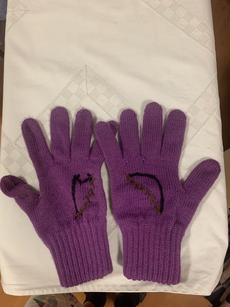 Rękawiczki z dzianiny
