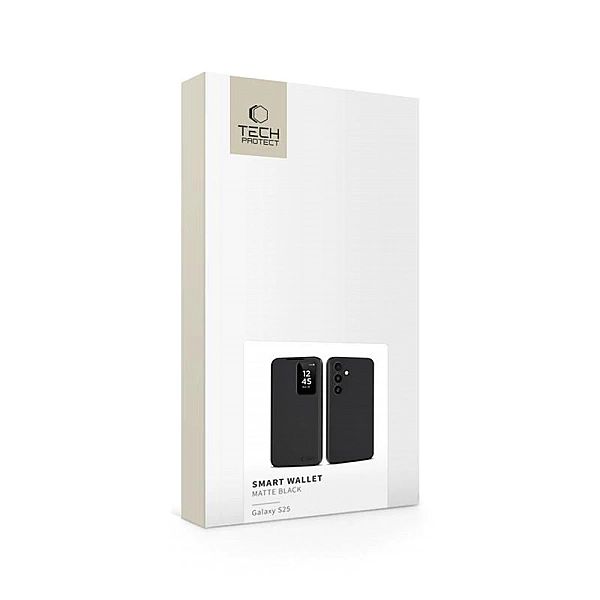 Tech-Protect Smart Wallet Galaxy S25 Matte Black