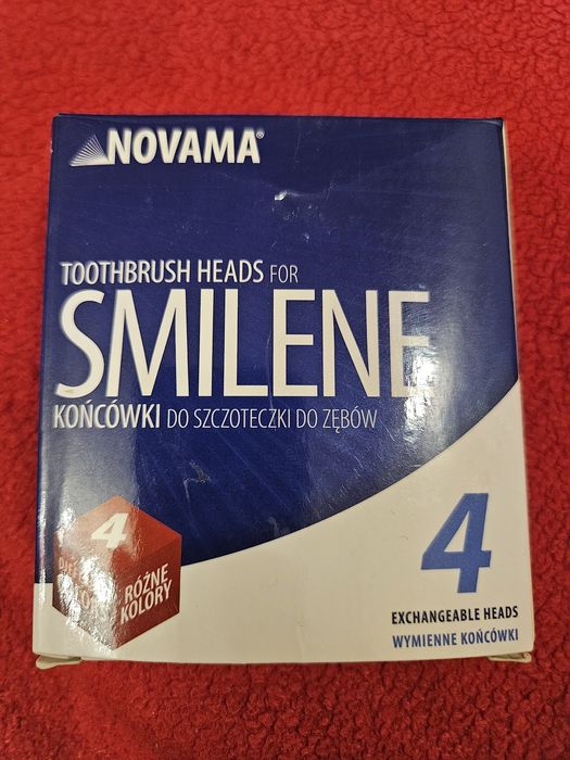 4 Końcówki do szczoteczki sonicznej Novama Smilene RLT201, jak Vitammy