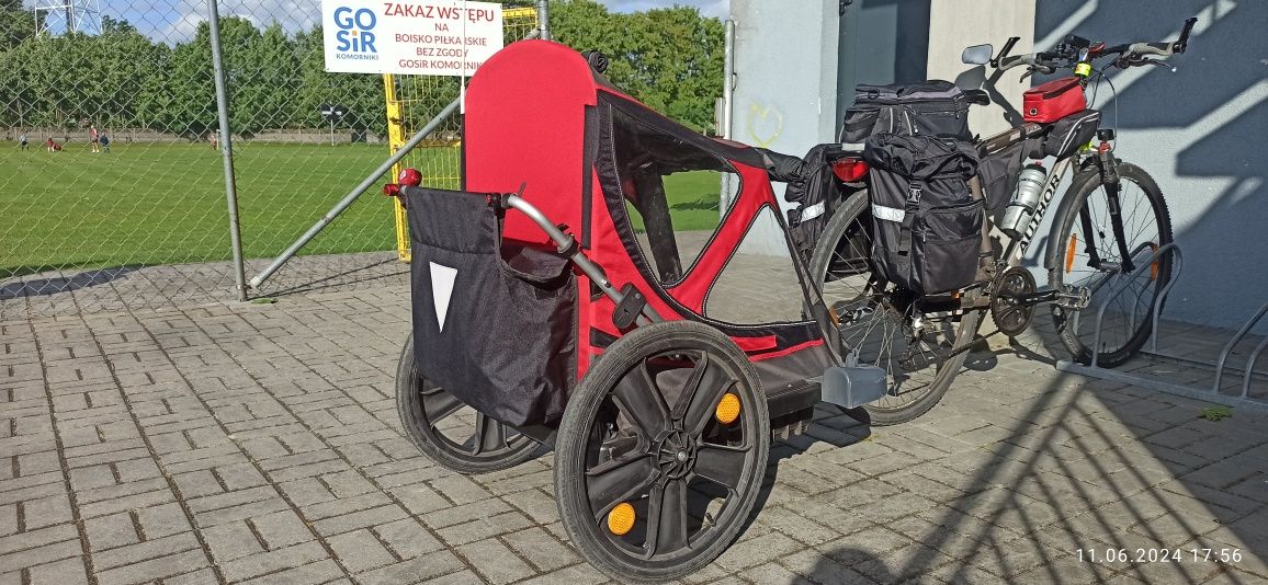 Przyczepka rowerowa SUPER jakość, stan bdb