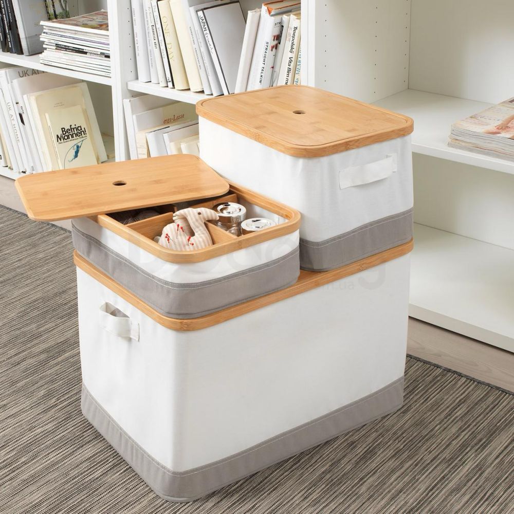 RABBLA IKEA pudełko z przegrodami 35cm