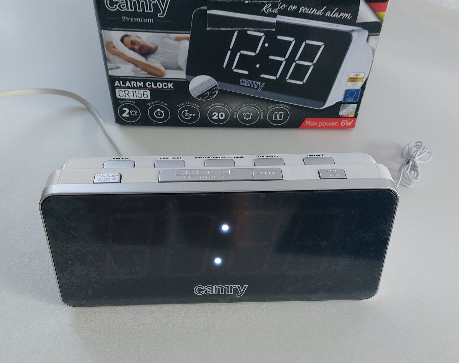 Radiobudzik zegar fm lcd