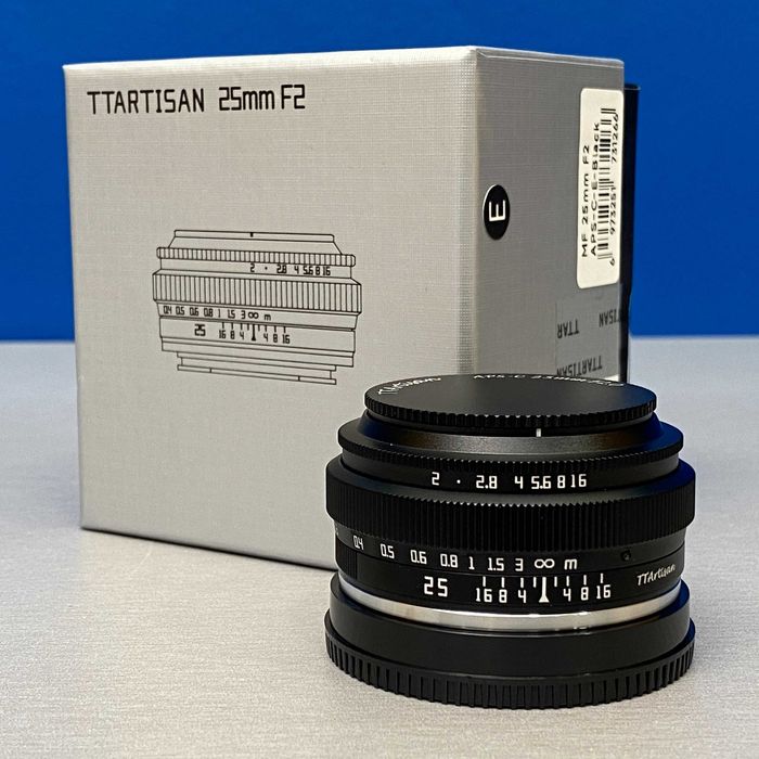 TTArtisan 25mm f/2 | Sony E-Mount | NOVA | 3 ANOS DE GARANTIA