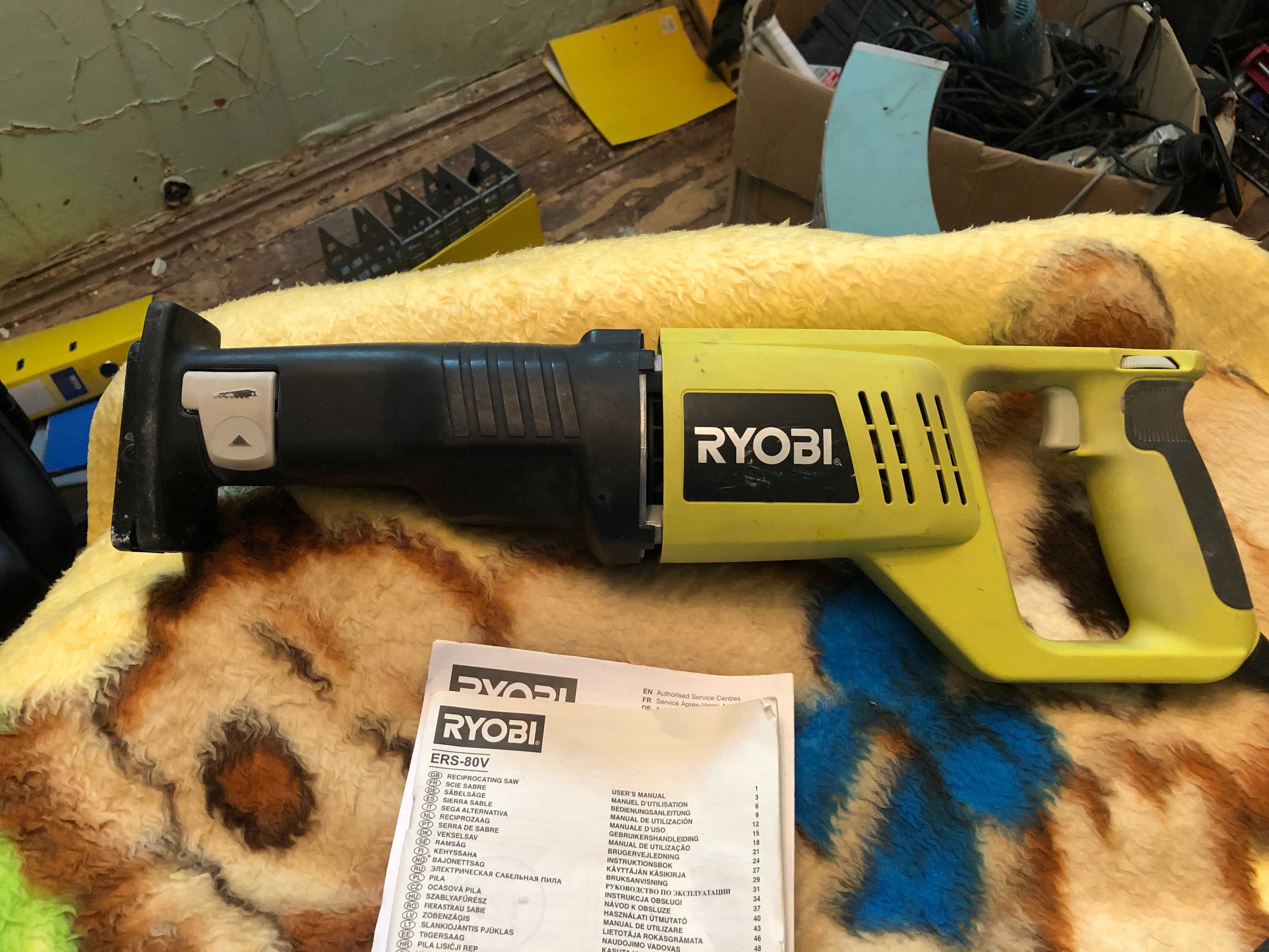 Сабельная пила  ryobi ers-80v