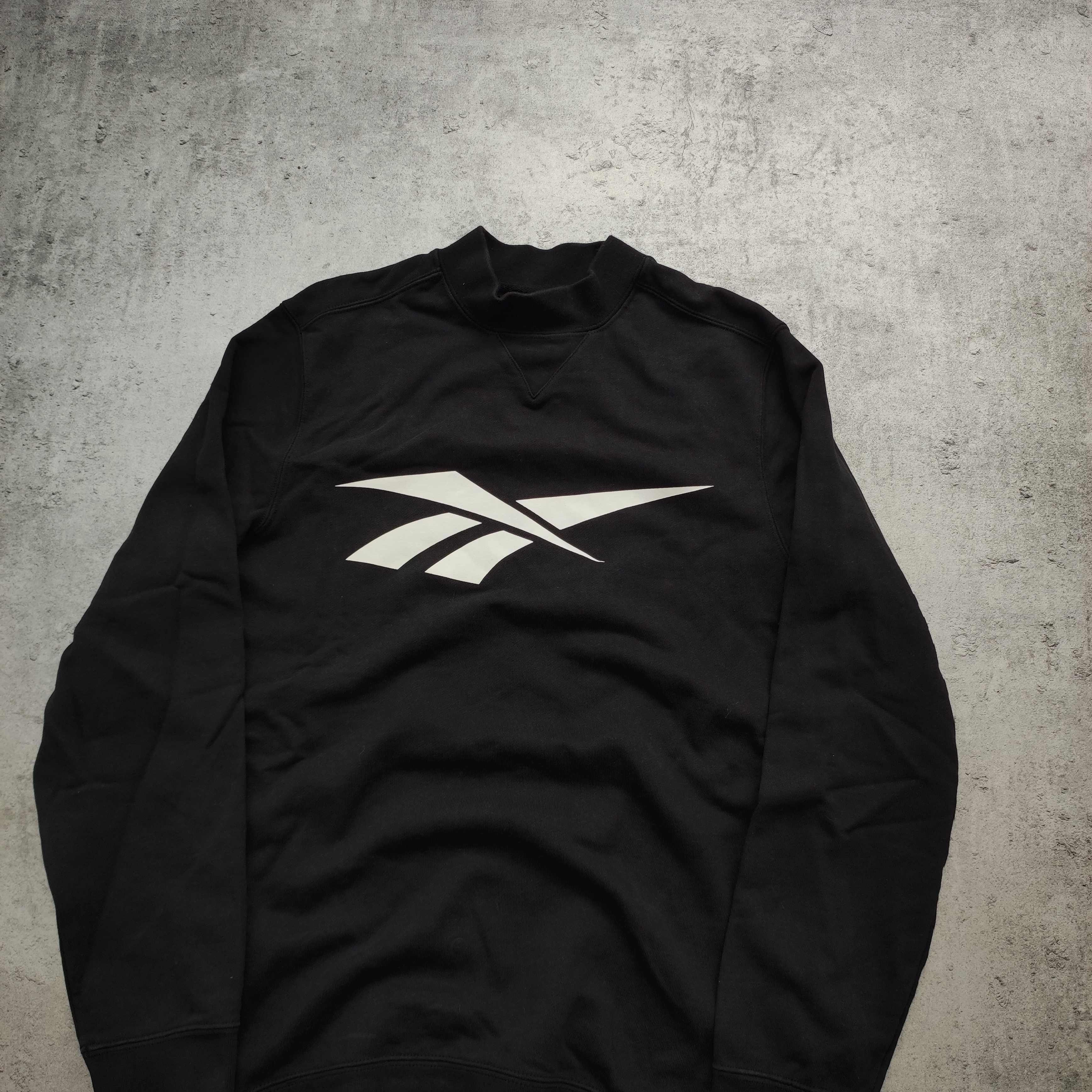 MĘSKA Bluza PREMIUM Bawełna Sportowa Reebok Duże Logo Siłownia Casual