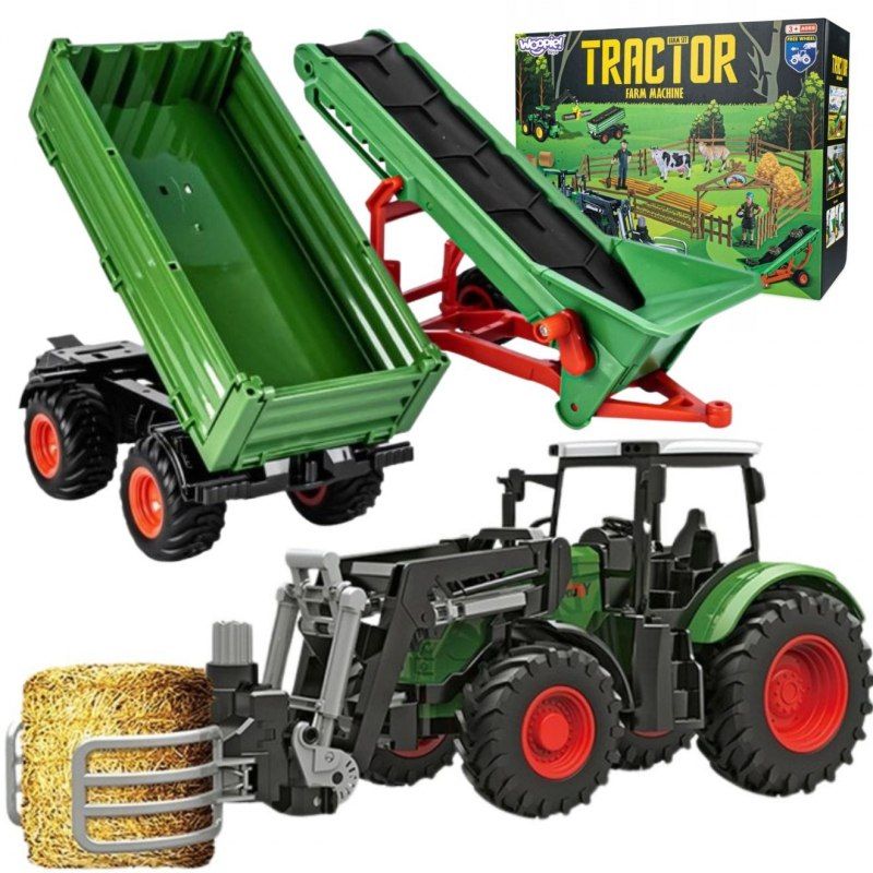Zestaw Maszyn Rolniczych Rraktor Ciągnik Zagroda Mini Farma