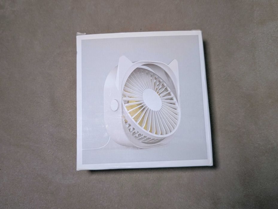 Портативный USB вентилятор Blue | 360° | Регулируемая скорость |