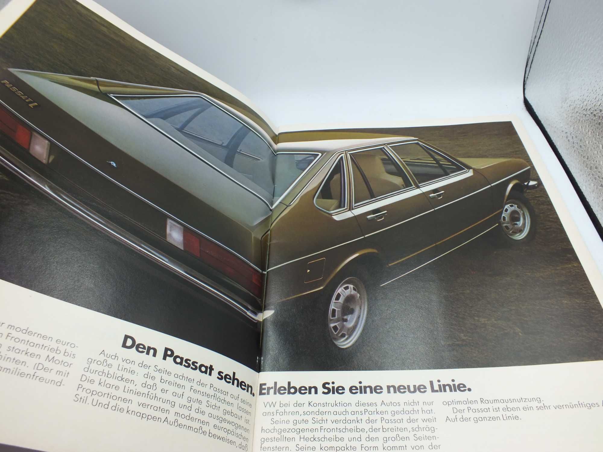 Folder reklamowy prospekt LEGENDARNY  VW Passat 1974 r