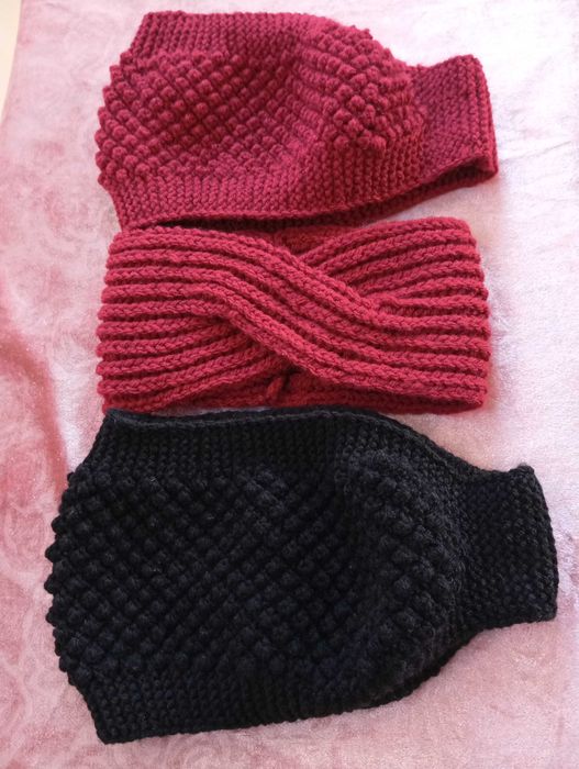 Продам в'язанні пов'язки на голову для дорослих та дітей