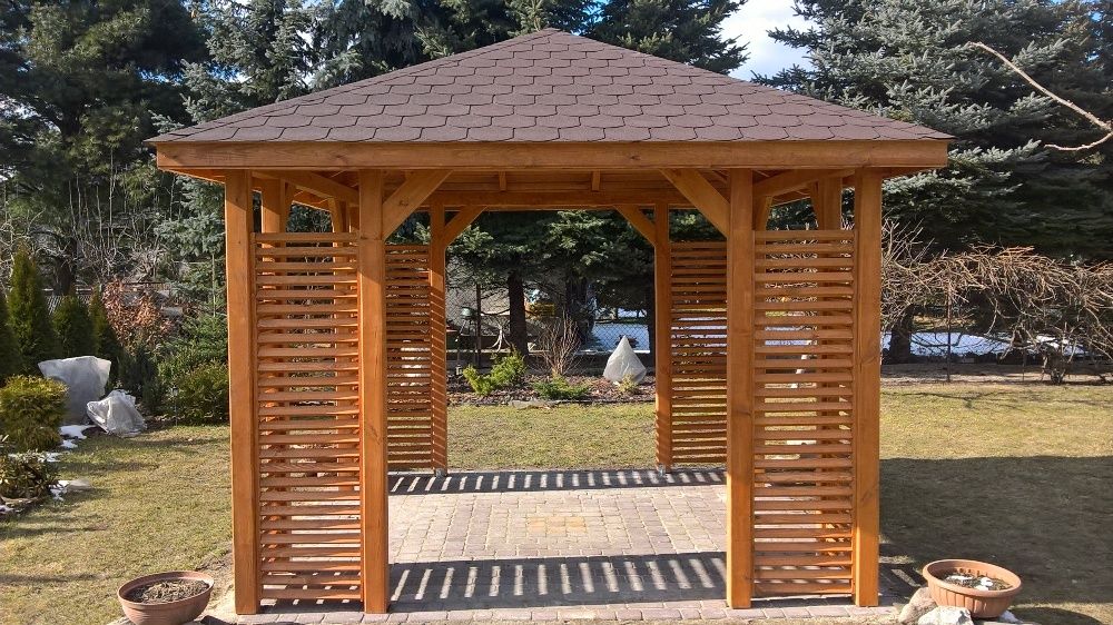 Altana ogrodowa nowoczesna wiata ogrodowa 3x3 montaz gratis