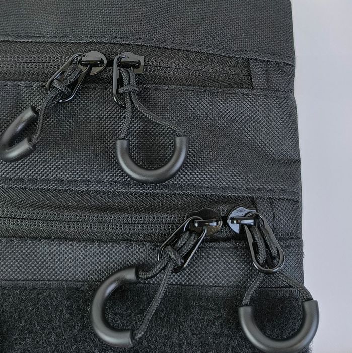 Сумка черная с кобурой, сумка мужская, сумка через плечо, барсетка