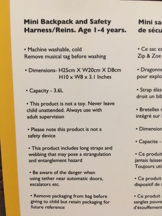 Mochila Llama e flamingo Mini Zip& Zoe 1-4 anos