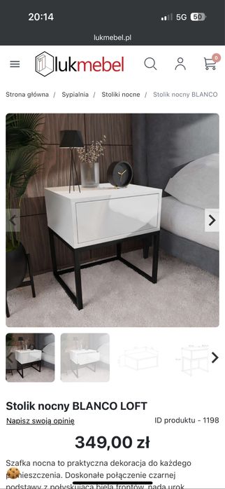 Szafka rtv oraz szafki nocne