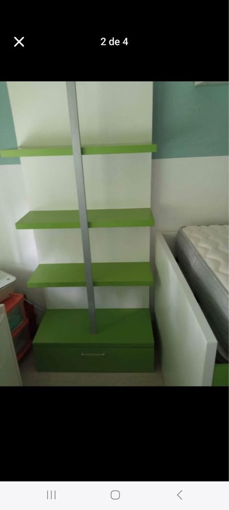Mobília Usada de Quarto com Cama Dupla- para Jovem e/ou Criança