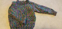 Bluza sweterek dziewczęcy handmade 104