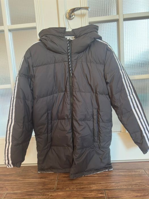 Пуховик двосторонній зимовий Adidas Reversible Monogram