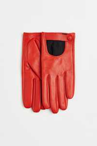 Перчатки кожаные рукавички шкіряні H&M