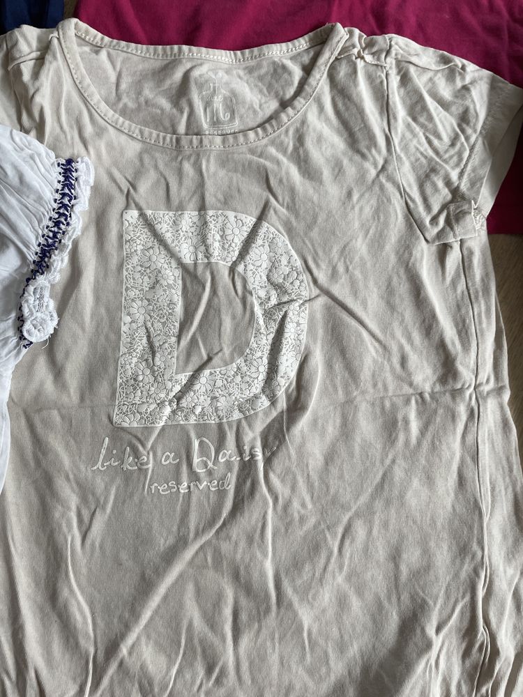 MEGA Super koszulki, bluzki, T-shirt rozmiar 116 - kpl 5 sztuk