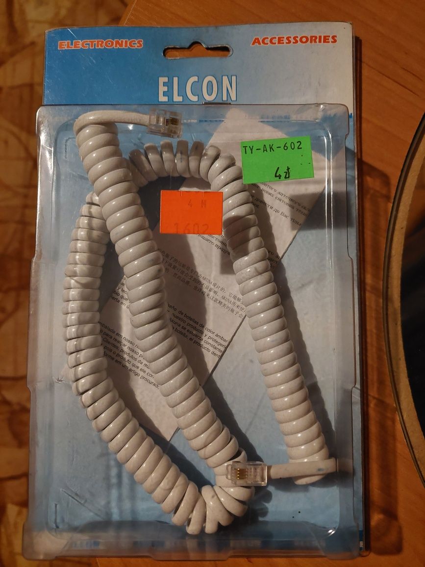 Kabel sprężynka telefoniczny Elcon NOWY