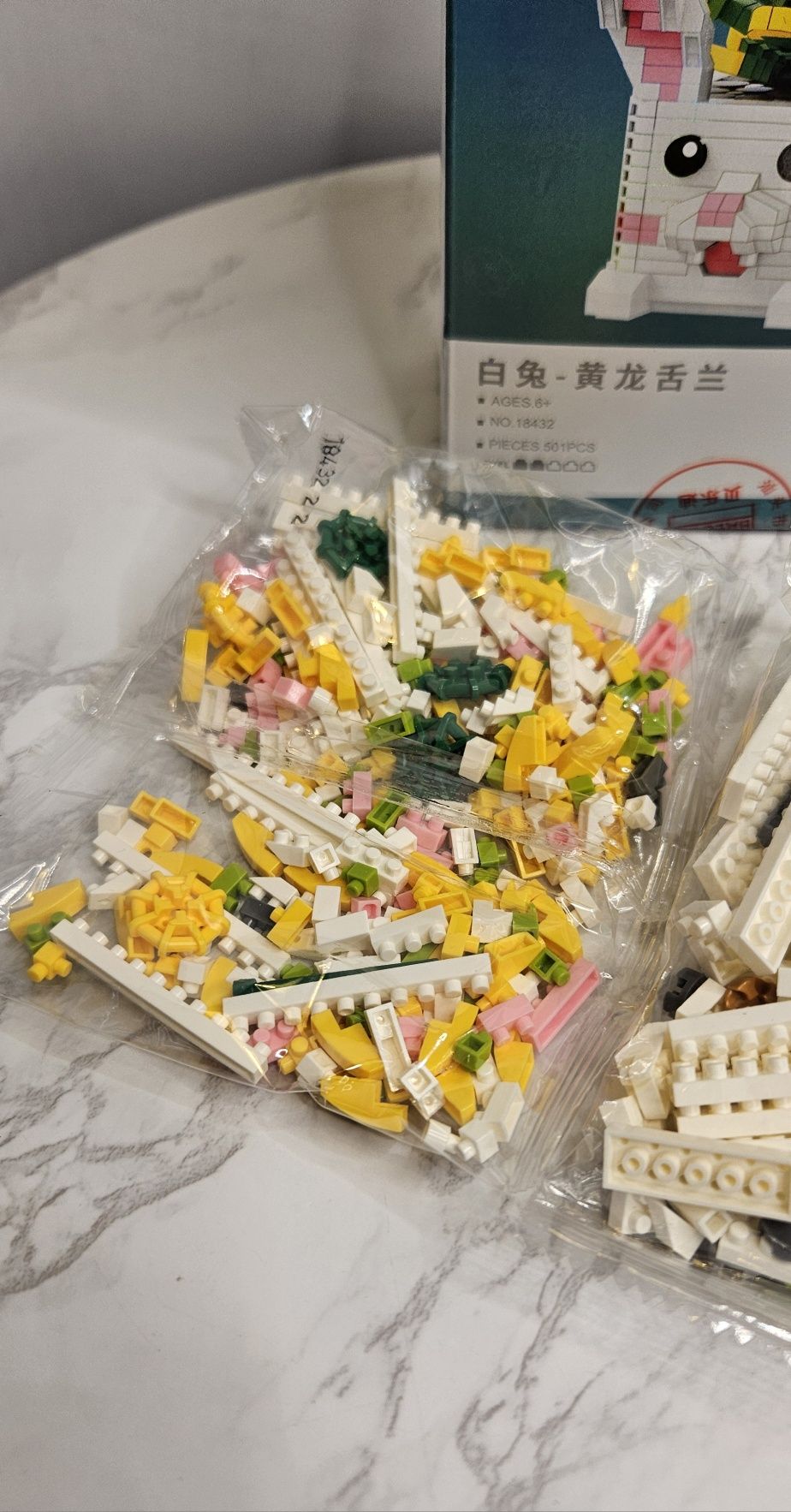 Kłocki LEGO Balody White Rabbit Yellow Agave 501 elementów konstrukcyj