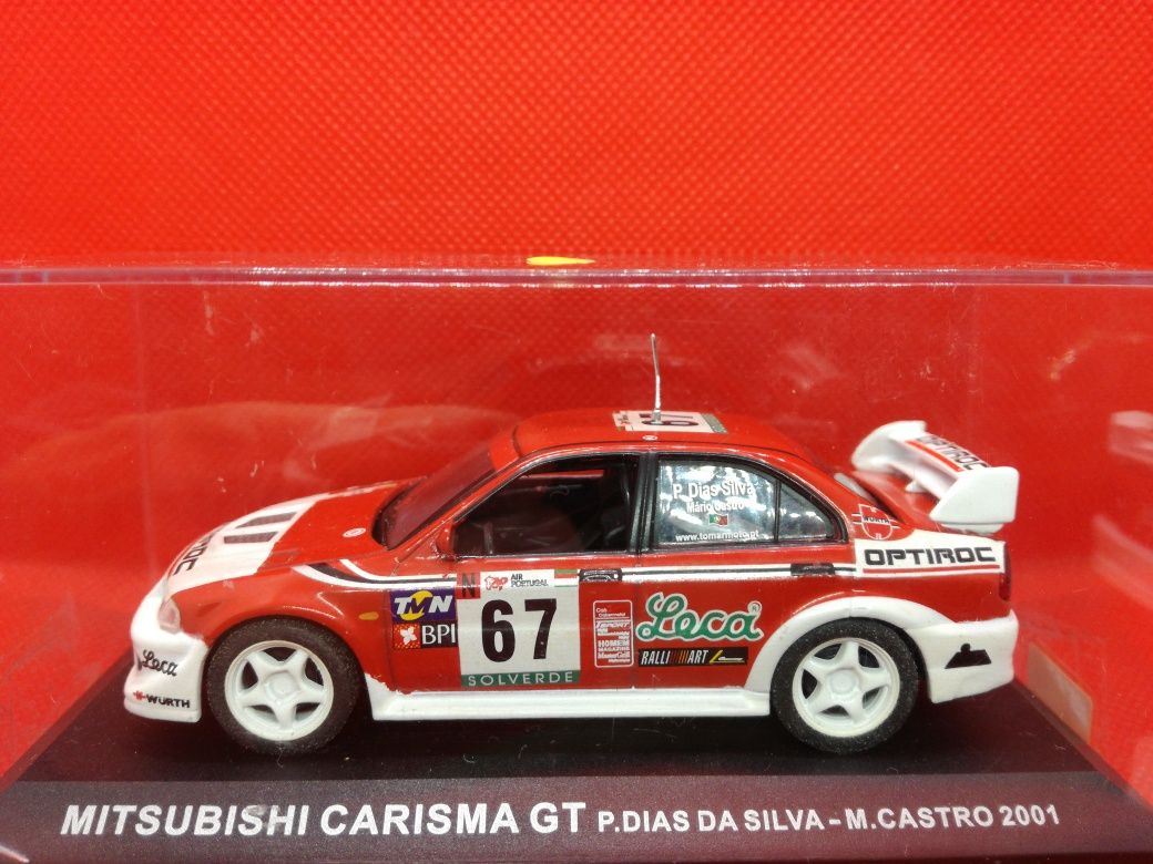 N34 Miniaturas 1/43 Mitsubishi de Rallys como novas  10 modelos