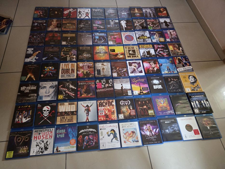 Płyty Blu-ray z koncertem zespołów