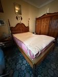 Cama casal madeira maciça + estrado eletrico + colchão ortopédico