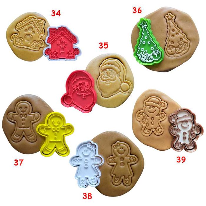 Новогодние Формочки Вырубка Оттиск Для Печенья Пряников