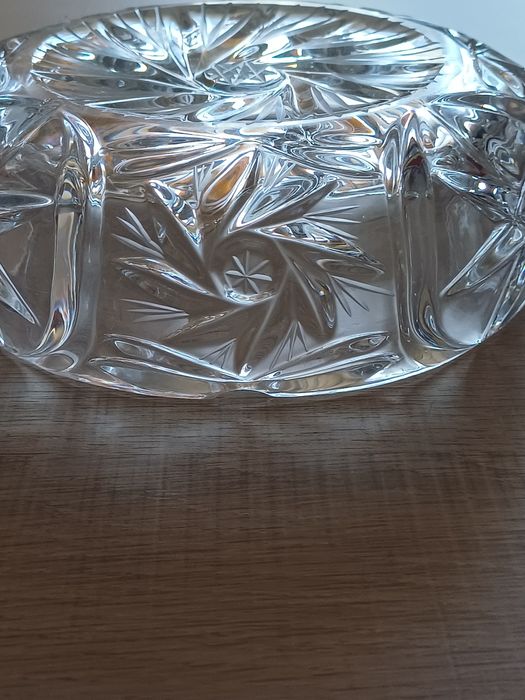 Popielnica kryształowa PRL – vintage, stan kolekcjonerski