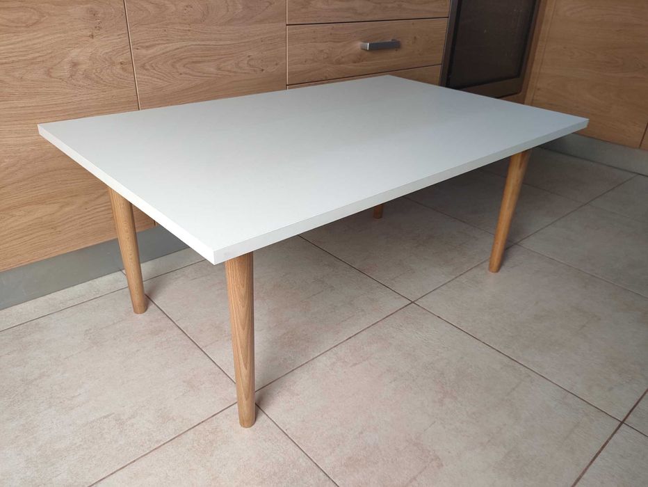 stolik ława stół 94,5x58 noga drewno płyta meblowa