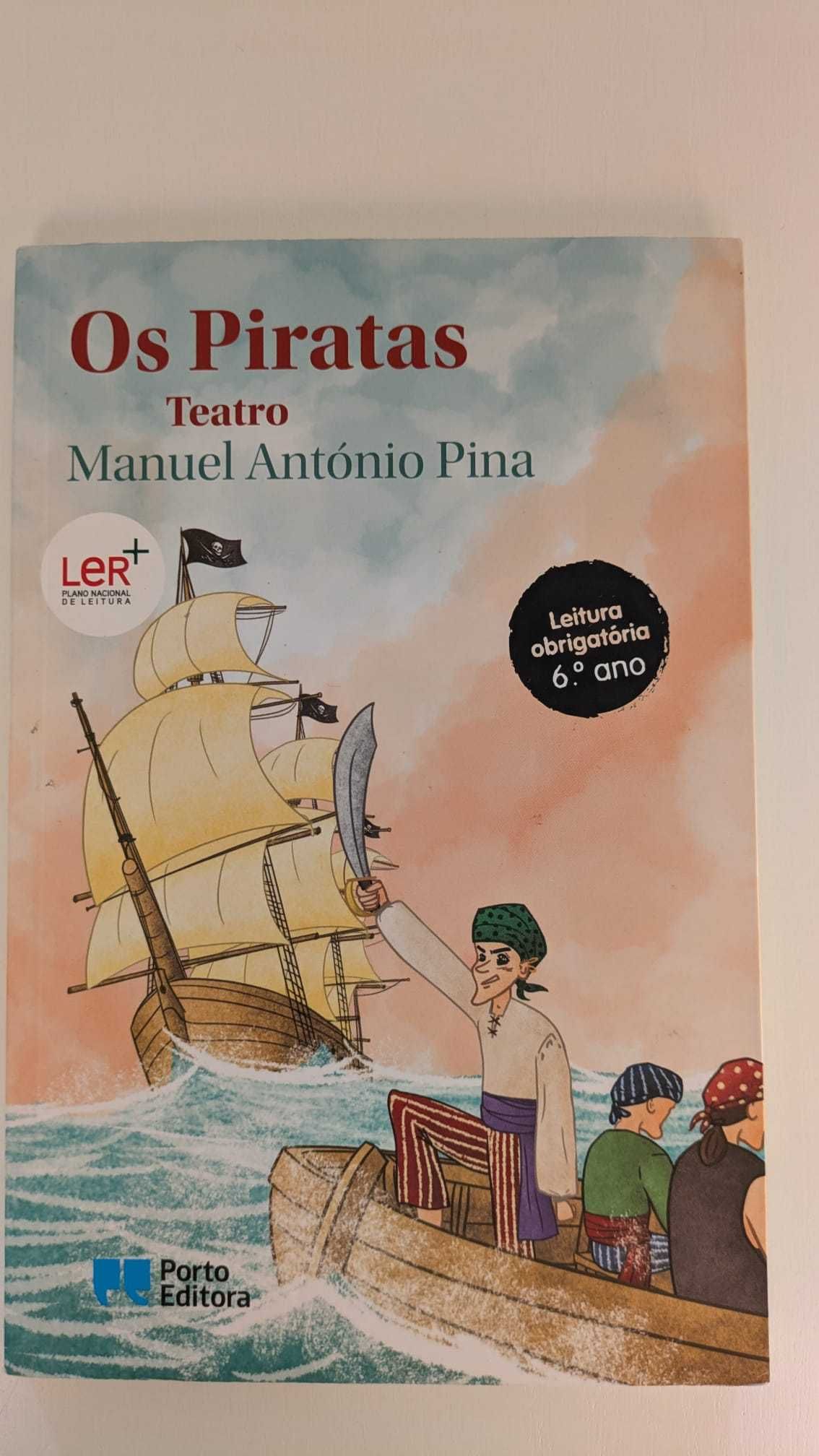 Livro "Os Piratas - teatro" (do Plano Nacional de Leitura)