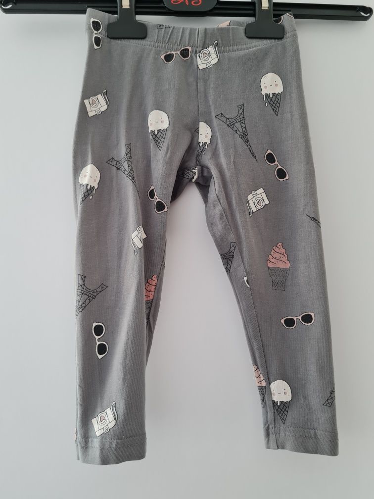 Getry legginsy lindex rozm 92 szare