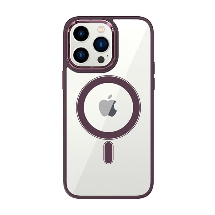 Tel Protect Magnetic Clear Case do Iphone 11 Pro Max Wiśniowy