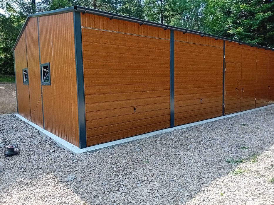 Garaż blaszany 5x7 Montaż Producent pod wymiar garaż blaszak 6x8 7x11