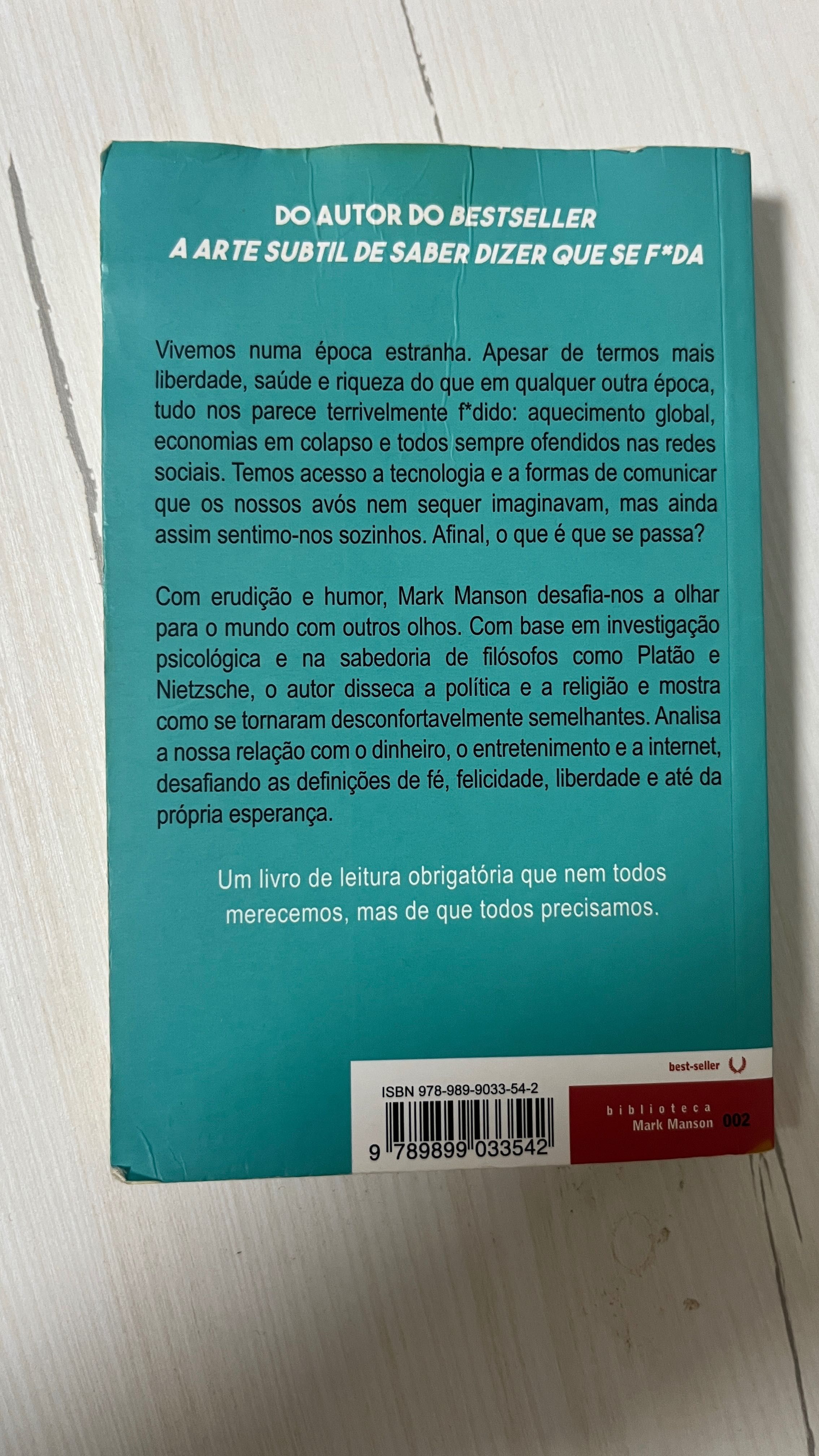 Está Tudo F*dido – Mark Manson | Livro com uso, ótimo preço
