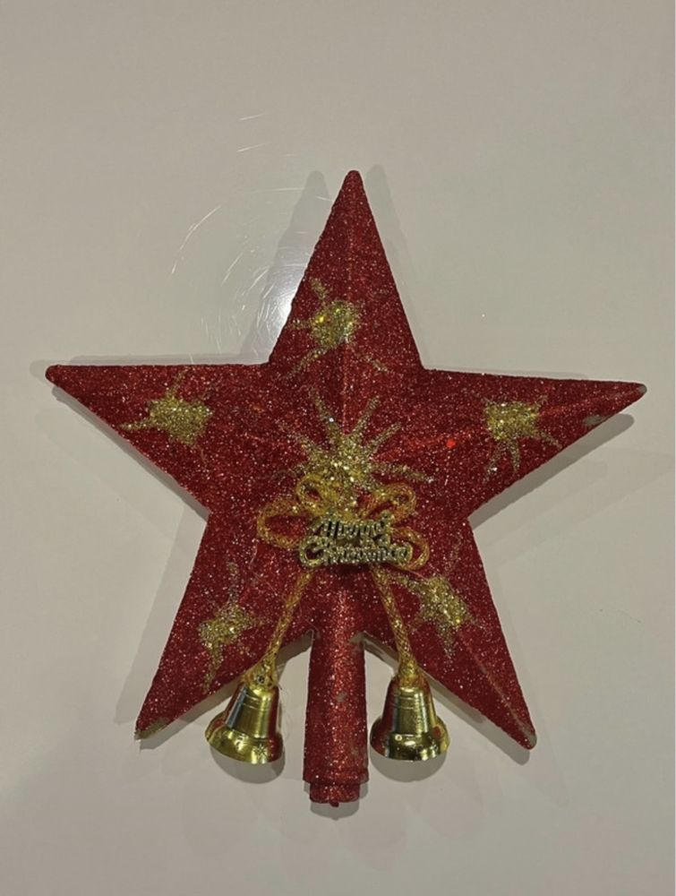 Bolas e estrela de natal