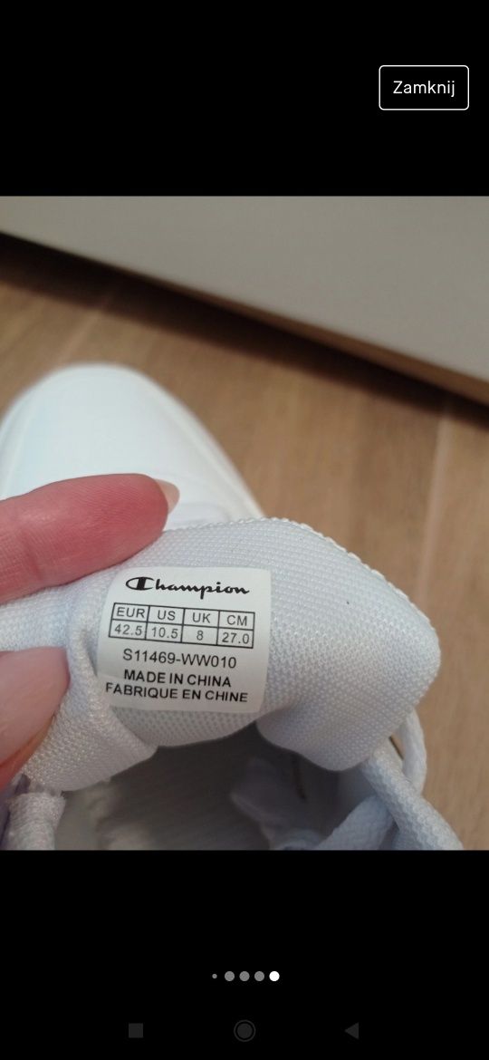Sneakersy białe Champion