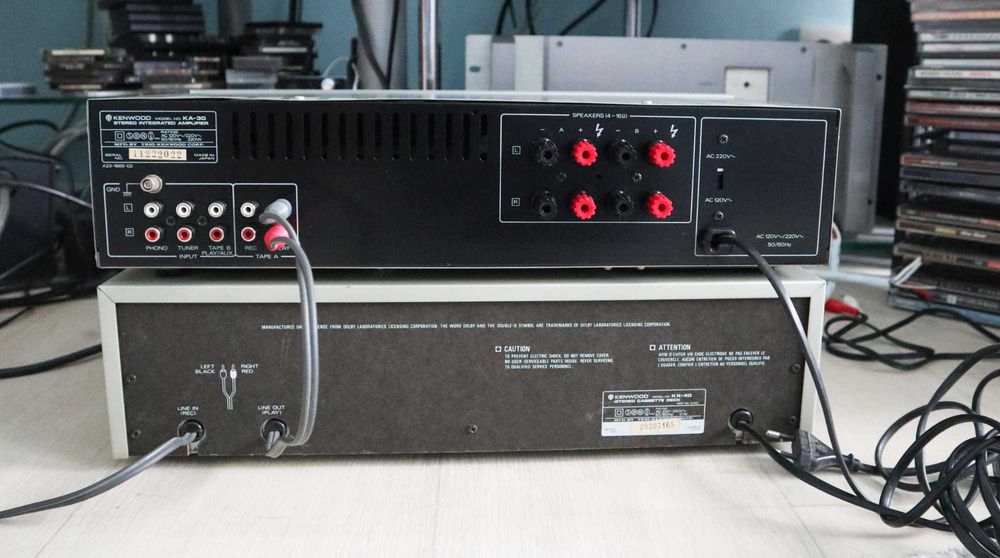Комплект  усилитель KENWOOD KA-30 и кассетная дека KENWOOD KX-40