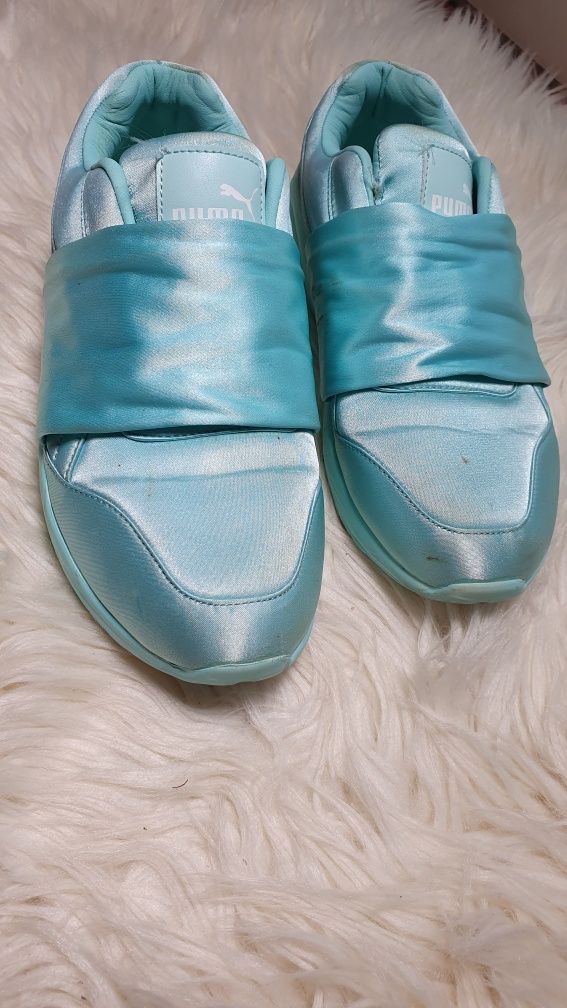 Sneakersy Damskie 37 wsuwane niebieskie