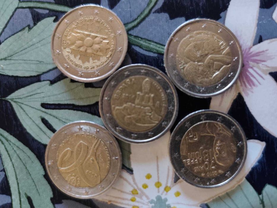 moedas colecionáveis 2 euros..